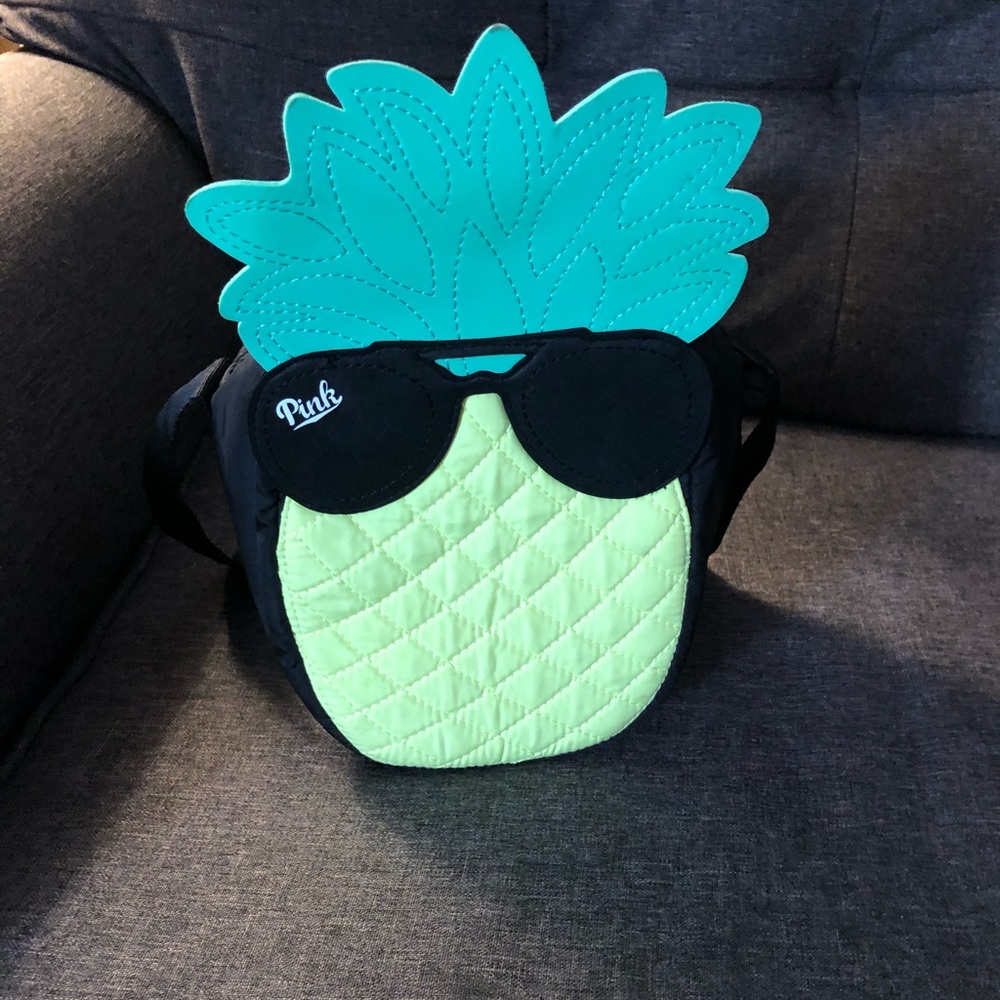 Pink pineapple lunch tote